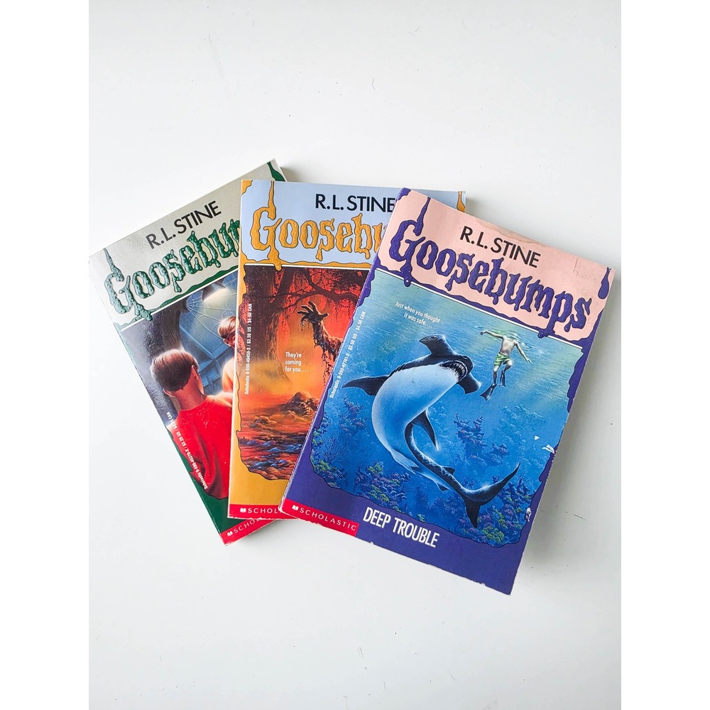 Goosebumps Book Lot R.L. Stine Vintage Scholastic Apple Fiction Paperbacks 3pk